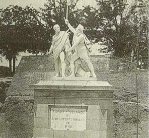 Daoiz y Velarde en la Moncloa entre los años 1902-1932